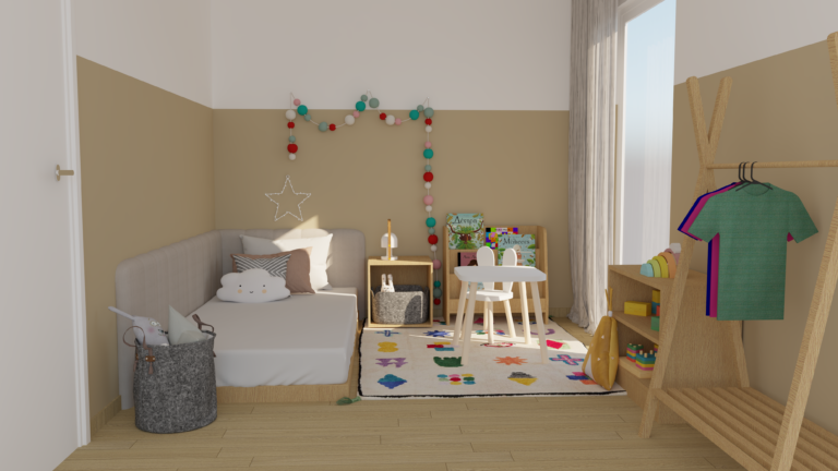 The Montessori bedoom 3